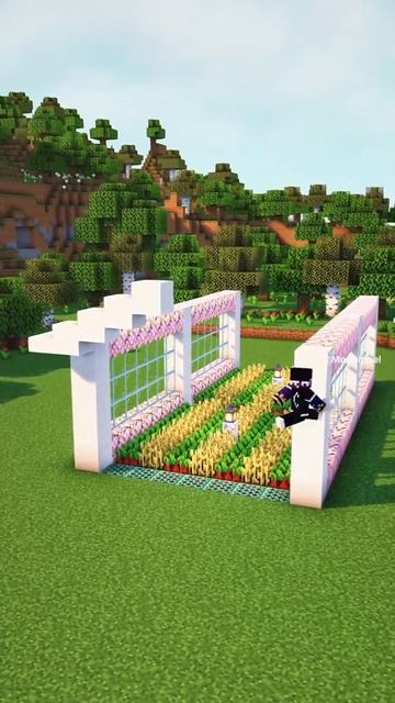 Декоративная теплица в майнкрафте для сада смотреть онлайн