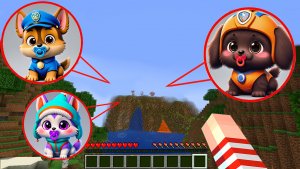 😳Я НАШЛА ВСЕХ ДЕТЕЙ ЩЕНКОВ ИЗ ЩЕНЯЧЬЕГО ПАТРУЛЯ В МАЙНКРАФТ