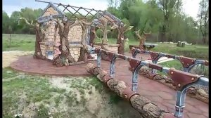 беседка  из  арт  бетона ,  мостик  и  дорожка  сделанная  под  камень  барбекю  обзор  работы.