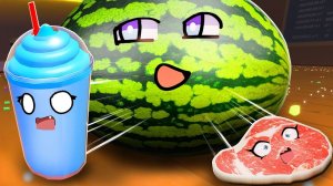 КОШКА ЛАНА|НАС ЕДЯТ В НОВОГОДНИХ ПРОДУКТАХ! Roblox Be A Food