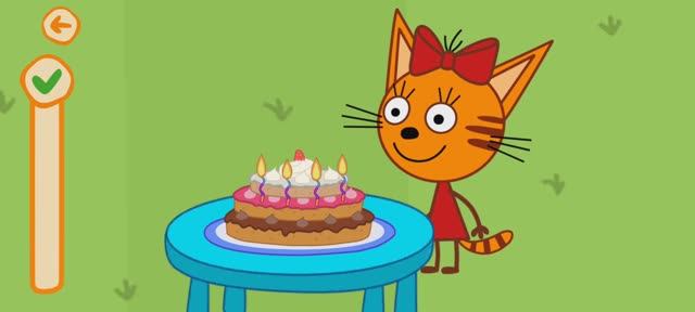 Три Кота Мультфильм День рождения Карамельки