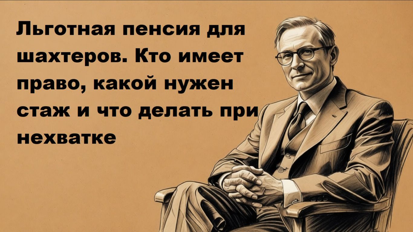 Льготная пенсия для шахтеров: кто имеет право, какой нужен стаж и что делать при нехватке