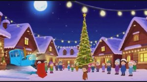 СИНИЙ ТРАКТОР КАТАЕТ ДЕТЕЙ И ПОЕТ ПЕСНЮ. ДЕТСКИЙ МУЛЬТИК