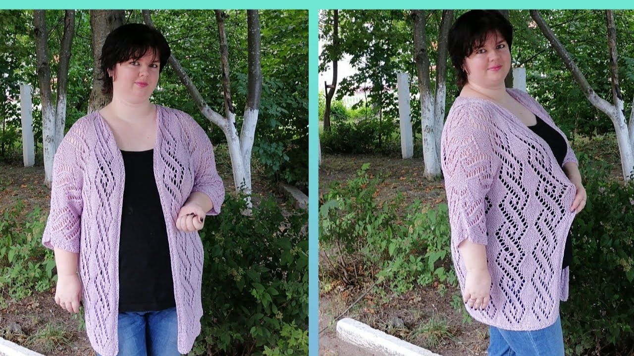 АРХИВ. Кардиган из пряжи "Luna"! Как вязала и сколько ушло грамм?! смотреть онлайн