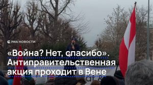 "Война? Нет, спасибо". Антиправительственная акция проходит в Вене