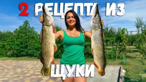 2 Крупные ЩУКИ по 2 Интересным Рецептам! Фаршированная Щука и Хрустящий Шашлык на Огне