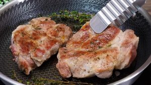 Без такого рецепта тебе не обойтись. Стейк из свинины: сочное мясо идеальной прожарки.