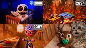 Сравнение миксов Эволюция мозгового штурма в Роблоксе - 99 ночей в лесу, Пиццанини Нубини