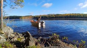 Карелия. Лодка Алюмакс 300 + Ямаха 5. Мини тест на воде.