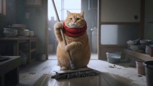 Котики -мамины заботы