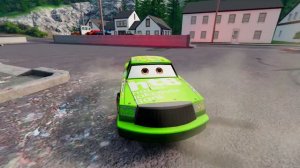 Мультики для детей. Молния маквин и его друзья прыгают с горы