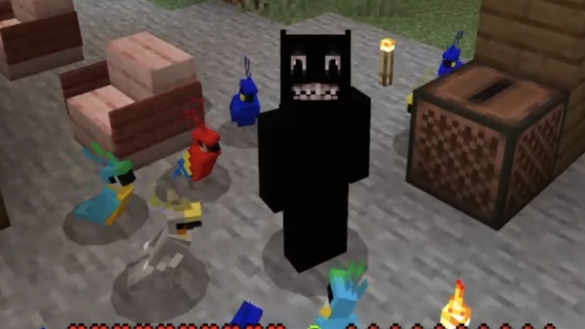 Minecraft с комментариями .Картун Кэт пришёл на день рождения к попугаю 🦜 Кеша