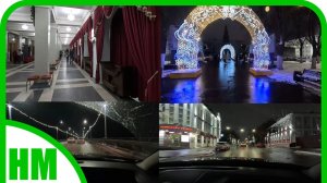 6 декабря. Едем в театр. Дорога по вечернему Кирову.