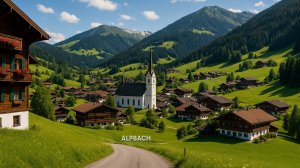 ⭐ Альпбах прогулка по деревне | Путешествие по Европе | Красивая австрийская деревня 4K