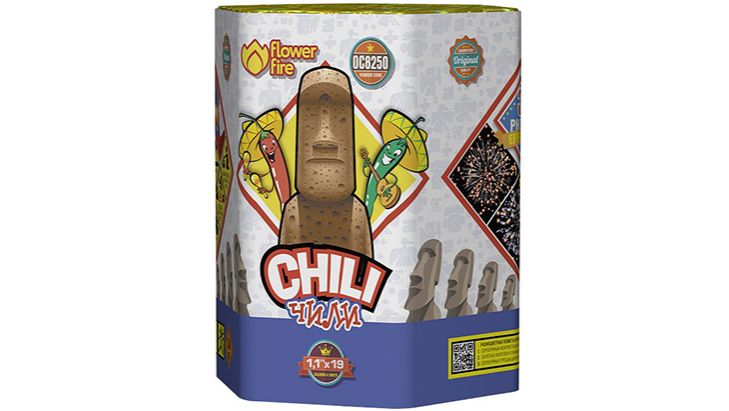 Фейерверк ОС8250 Чили 19 залпов, калибр 1,1"