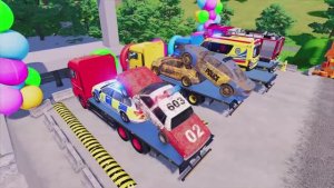 МУЛЬТИКИ ПРО ПОЛИЦЕЙСКИЕ МАШИНКИ. Мигалки-дружок: Включаем свет.