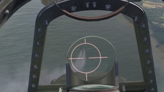 Кабина Спитфайра и стрельба в авиасимуляторах (Warbirds, CFS3, Ил-2 Штурмовик, War Thunder, DCS)