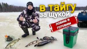 На рыбалку с жерлицами за щукой на таёжное озеро.