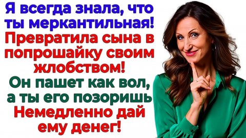 Свекровь требовала денег сыночку! Получила путевку на кладбище! | Истории Из Жизни |Реальная История