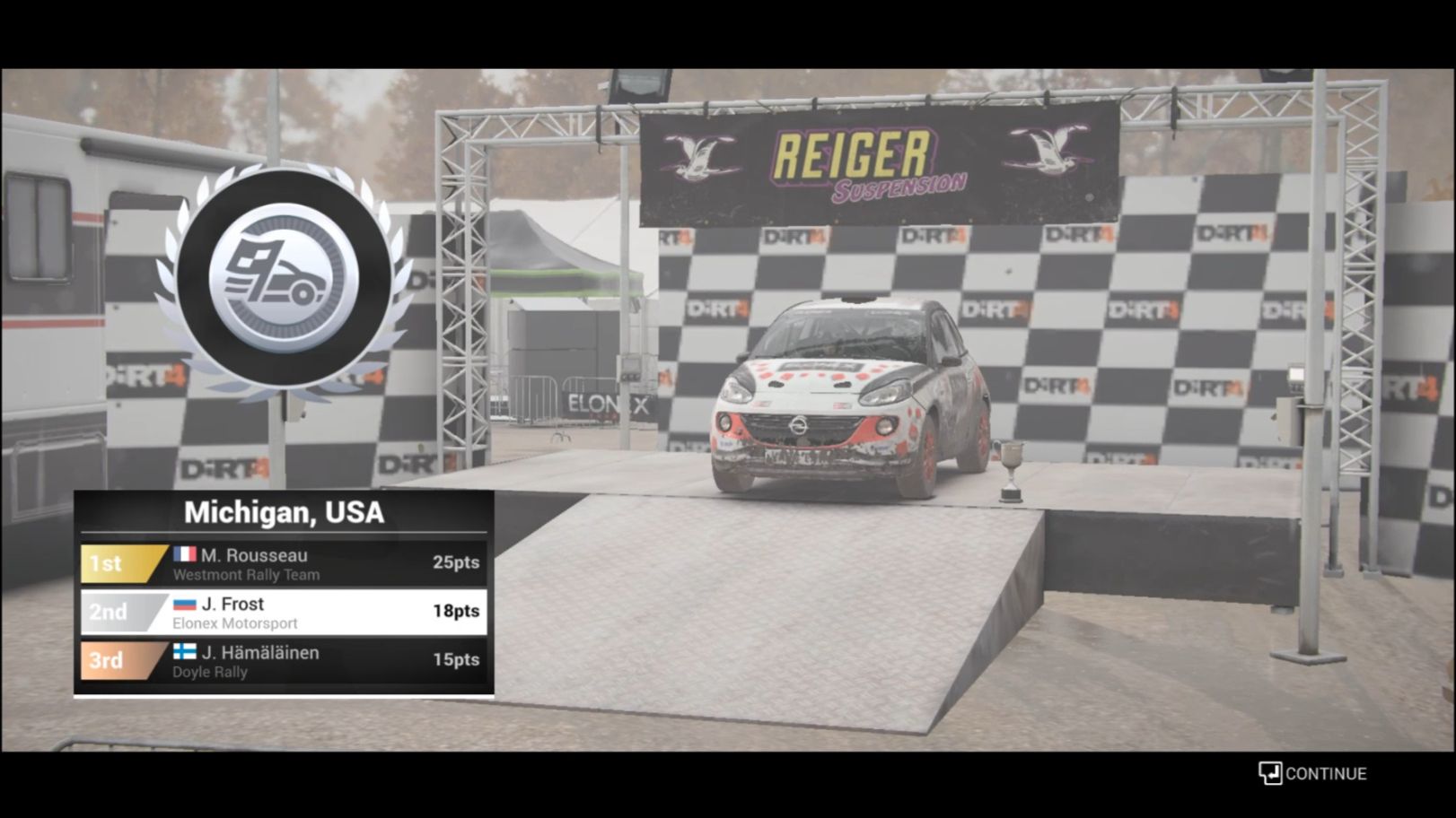 Dirt 4 Райли Гонки! Ужасные погодные условия ! Второе место! Живы и слава Богу! смотреть онлайн