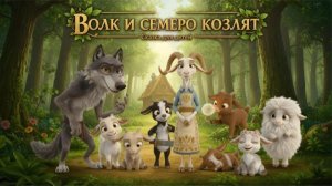 СКАЗКА ВОЛК И СЕМЕРО КОЗЛЯТ 🐺🐐 ПЕСЕНКА-СКАЗКА ДЛЯ ДЕТЕЙ 🎶 ВЕСЁЛЫЙ МУЛЬТИК ПРО ВОЛКА И КОЗЛЯТ