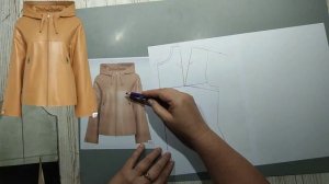 Моделирование. Куртка с большим отложным капюшоном. Выкройка № 1894.