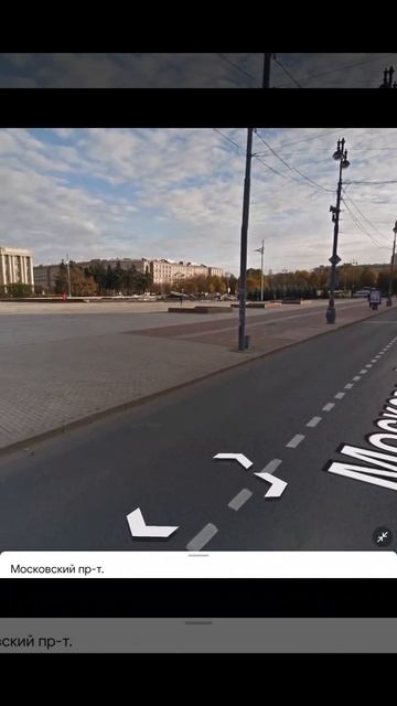 Панорама Московского проспекта, Санкт-Петербург, от дома Советов