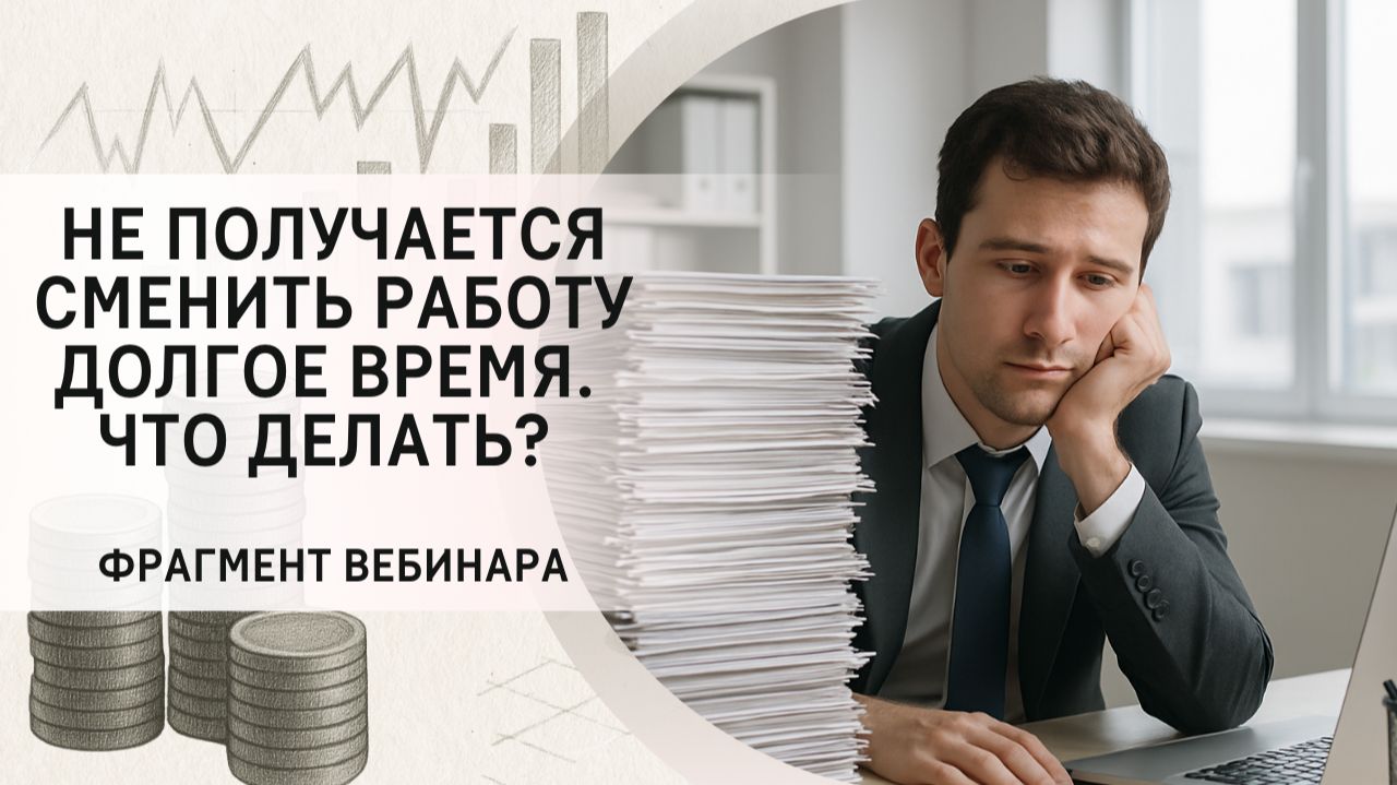 Не получается сменить работу долгое время. Что делать? Фрагмент вебинара