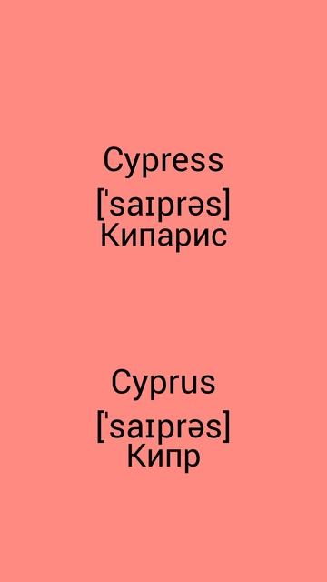 В чём разница !?!?!? WTD (What's the difference)!?!?!? CYPRESS vs CYPRUS
