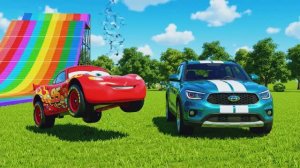 Мультфильм про приколы с машинами МОЛНИИ МАКВИН: машинки и смешные звуки
