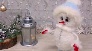 Снеговичок для новогоднего декора!