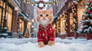 Котики и первый снег