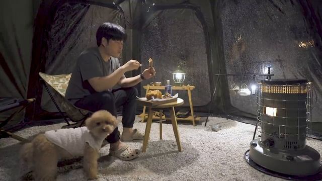 Reycamp Звук дождя в палатке, который хорошо слушать, когда вы спите . сильный дождь кемпинг