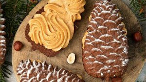 НОВОГОДНЕЕ ПЕЧЕНЬЕ “Шишки” Рецепт от академии "KICA"