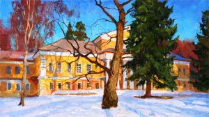 Зимние пейзажи художника Сергея Пантелеева