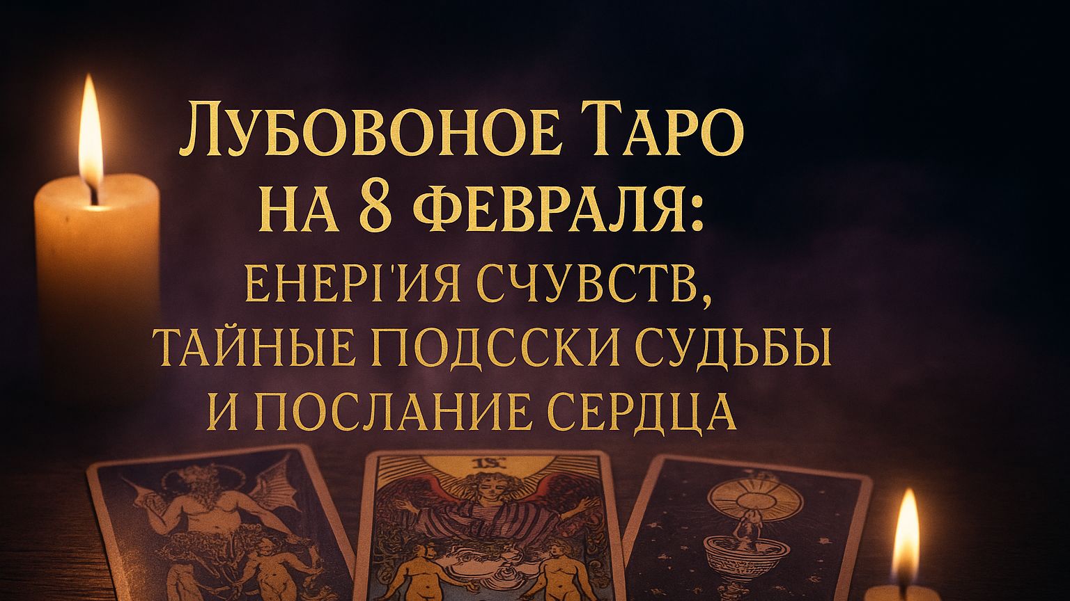«Любовное Таро на 8 февраля: энергия чувств, тайные подсказки судьбы и послание сердца ❤️🔮✨» смотреть онлайн