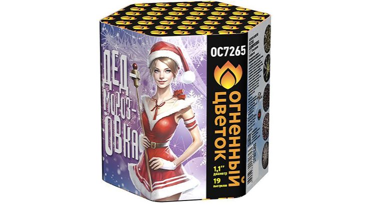 Фейерверк ОС7265 Дедморозовка 19 залпов, калибр 1,1"