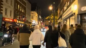 ЦЕНТРАЛЬНЫЙ ЛОНДОН НОЧЬЮ 🌃 Рождественские огни Мейфэр и Вест Энд