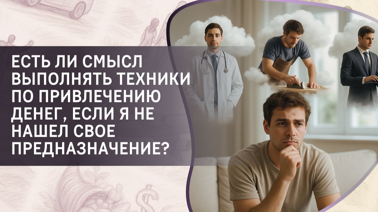 Есть ли смысл выполнять техники по привлечению денег, если я не нашел свое предназначение?