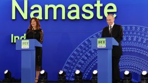 Владимир Путин запуск вещания телеканала RT India, Индия, Нью-Дели, 5 декабря 2025 года