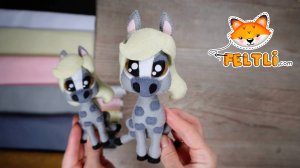 Мастер-класс серая ЛОШАДКА в яблоках из фетра своими руками