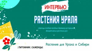 Плодопитомник Растения Урала - все о нас.