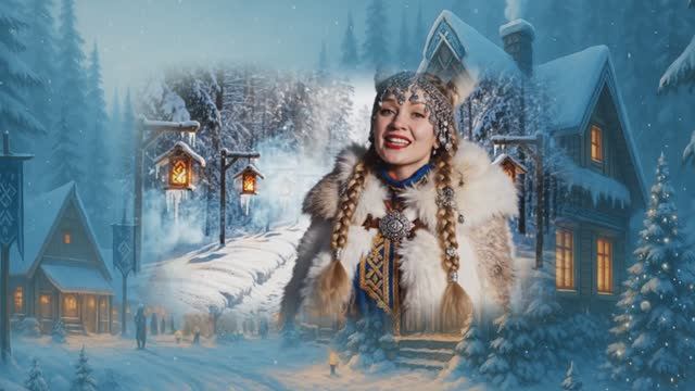 «Дом Александры Соболевой — Новогодняя изба в стиле викингов»