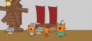 Три Кота Мультфильм Путешествие котят