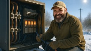 Deutscher in Sibirien: Matthias zeigt seine Arbeit als Elektriker | Reparatur am Anhänger