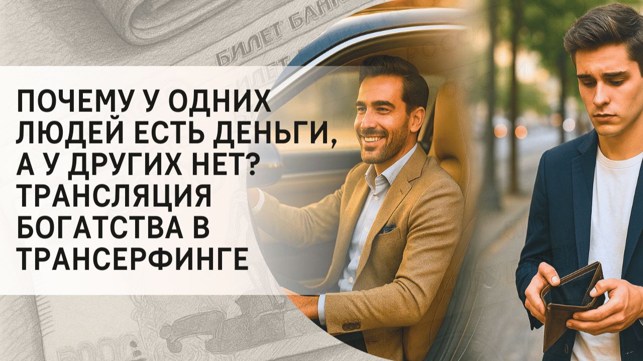 Почему у одних людей есть деньги, а у других нет? Трансляция богатства в Трансерфинге