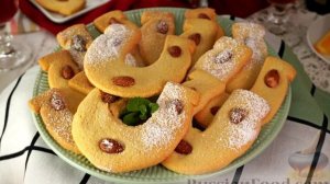 Чтобы удача не только пришла, но и захрустела. МИНДАЛЬНОЕ ПЕЧЕНЬЕ "ПОДКОВЫ"