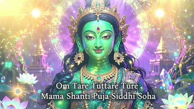 🌿 Мгновенная помощь! Магия мантры 💚  Зелёная Тара Мантра покоя и защиты  Om Tare Tuttare Ture Soha