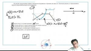 На рисунке представлены графики зависимости координаты от времени для двух тел. Используя - №26470