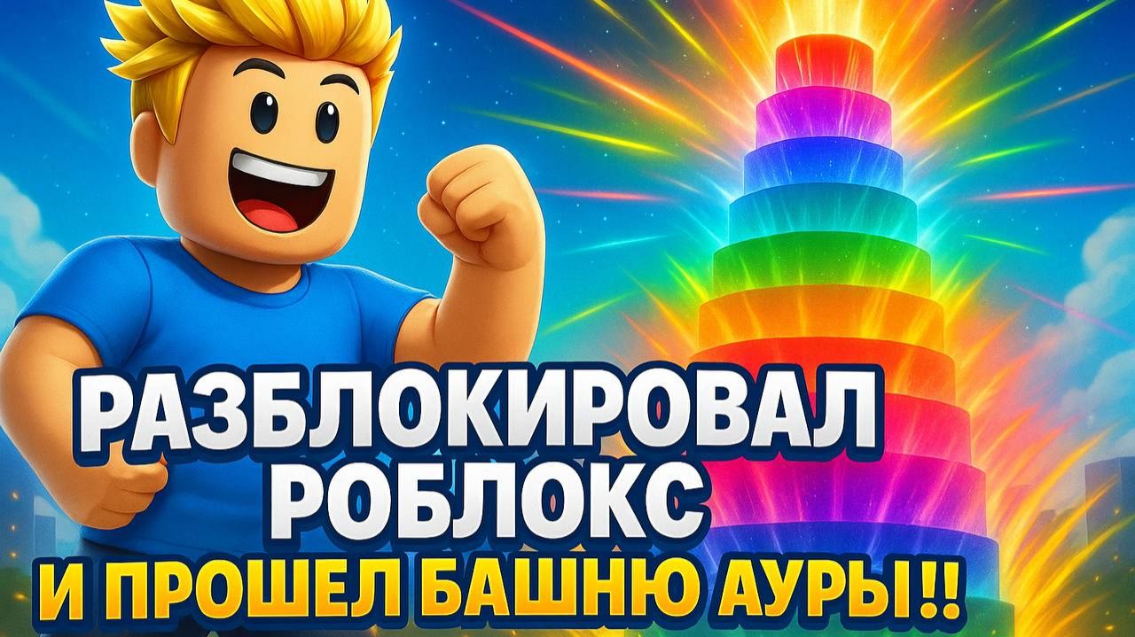 РАЗБЛОКИРОВАЛ РОБЛОКС И ПРОШЕЛ БАШНЮ АУРЫ!! смотреть онлайн
